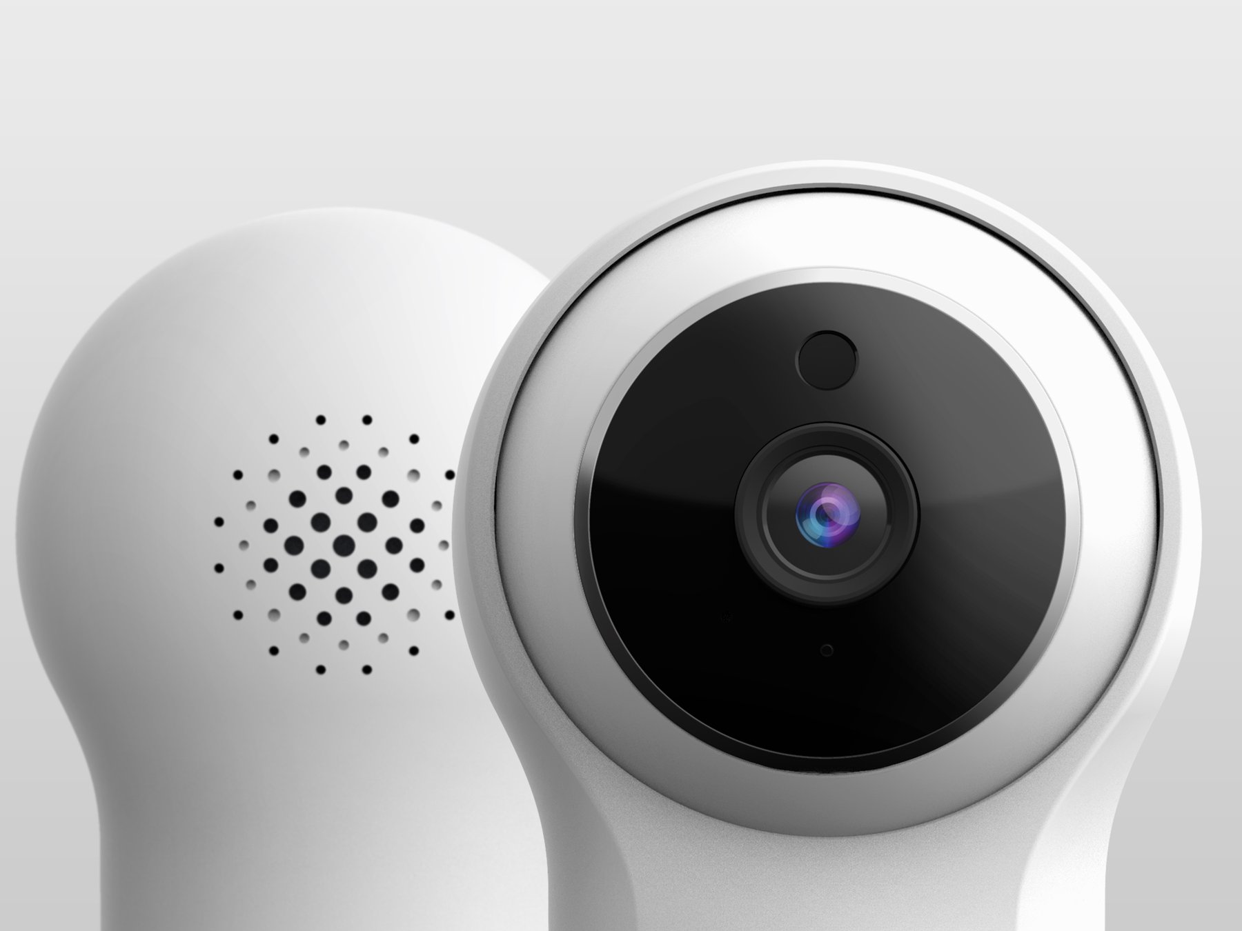 Close view of the camera lens and rear speaker pattern